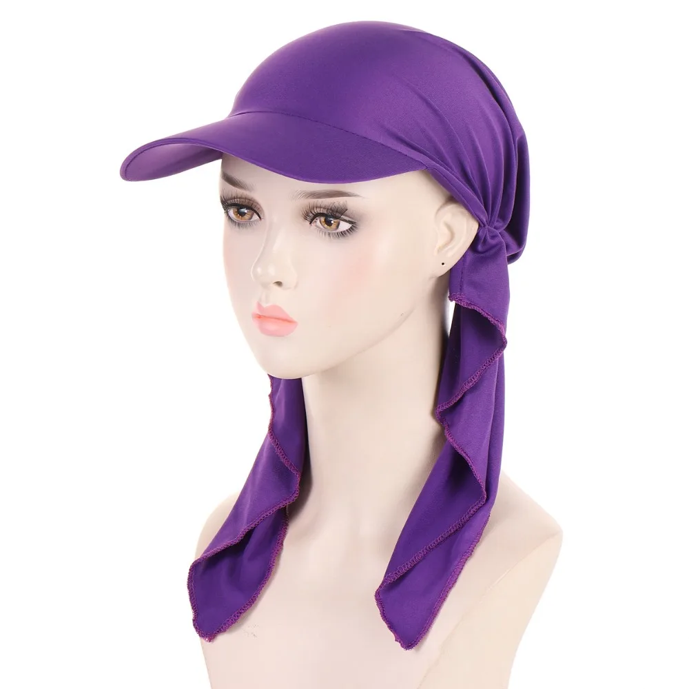 

Casual Solid Color Headscarf Baseball Cap Turban Cap Baseball Hat Sunscreen Beach Hats Sun Cap Sunscreen Hat Hijab Shawl Men
