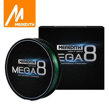 MEREDITH Marca MEGA8 Lenza da pesca Lenza da pesca intrecciata a 8 fili 150M Lenza da pesca multifilo in polietilene Lenza da pesca alla carpa