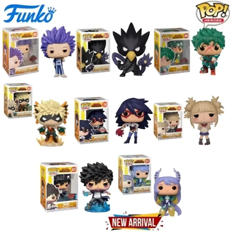 FUNKO POP My Hero Academy Deku 596 #   Тотоми 607 #   Тога 610. #   Даби 637 #   Полночь 736 #   Виниловые фигурки, коллекция моделей, детские игрушки