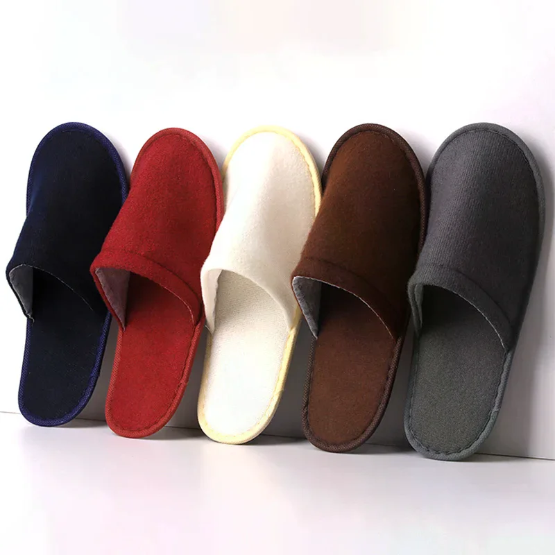 Hotel Guest Room Disposable Slippers EVA  Lightweight Soft Shoes for Home Indoor Spa