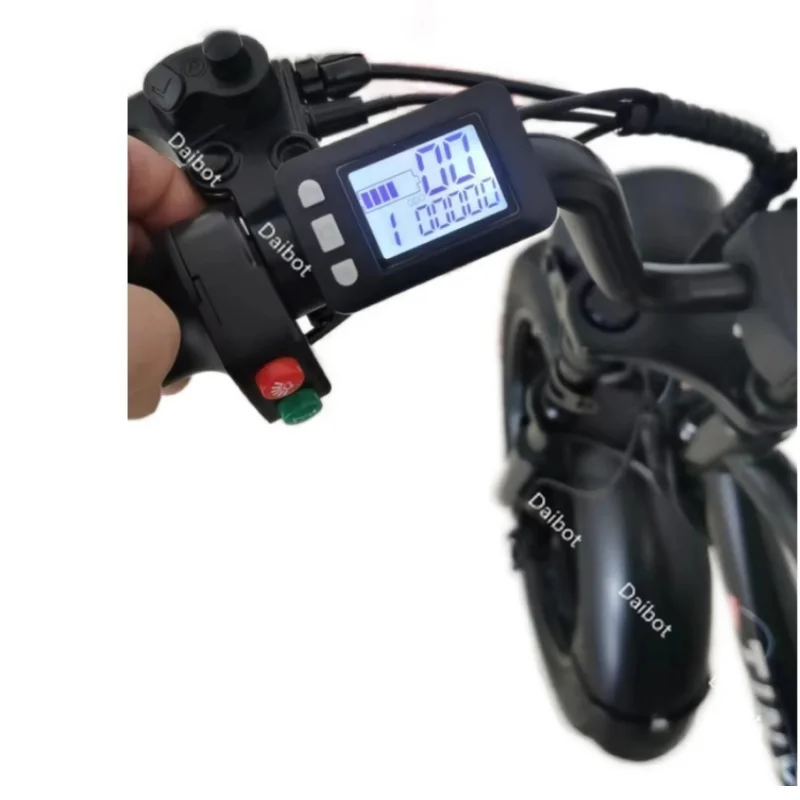 3-Rad 20-Zoll Fatbike für Erwachsene mit herausnehmbarem Akku, Elektrofahrrad 48V 500W, Elektro-Mountainbike mit Gepäckträger – Detail 9