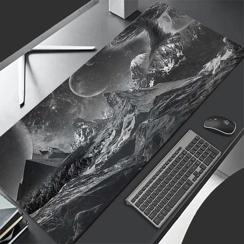 Tapete de mesa gamer bonito planeta mousepads pc mouse pad almofadas de mesa de escritório grande mousepad antiderrapante tapetes de mouse para computador presente xxl