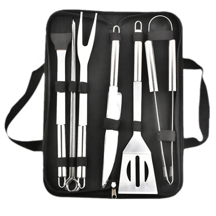 

STLFBest Selling Kitchen Accessories Eco-friendly Stainless Steel BBQ Tools 18pcs Kit Barbecue Grill Utensils