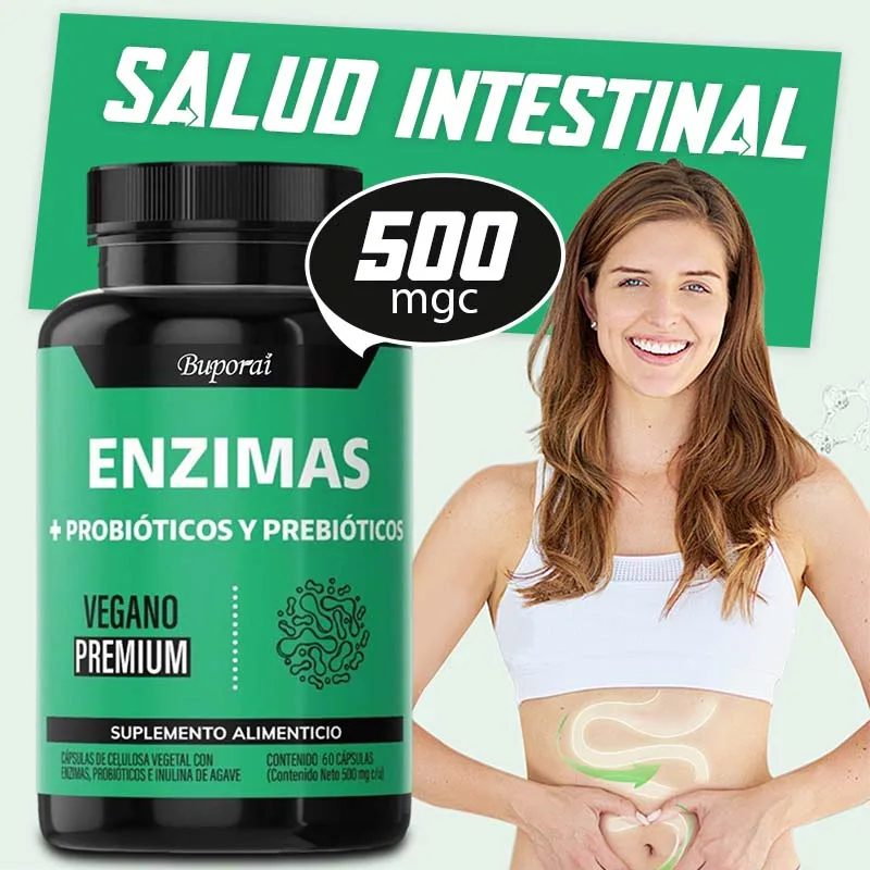 

Enzymes + Probiotics and Prebiotics - Promote Digestive Health, Metabolism, Gut Health Supplement