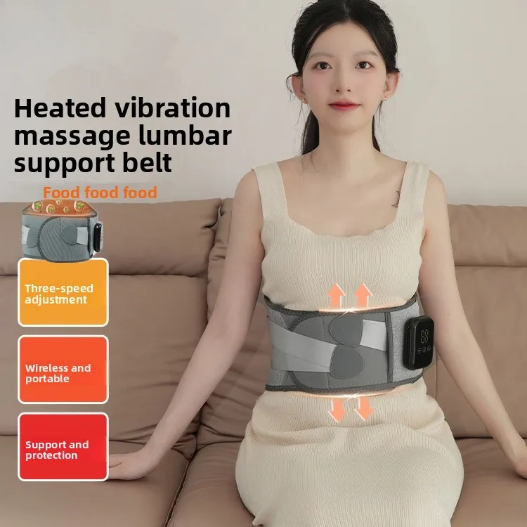HOT SALE Electric Heating Massage Waist Belt Warm Compress Moxibustion Warm Massager Heating Waist Charging Massager