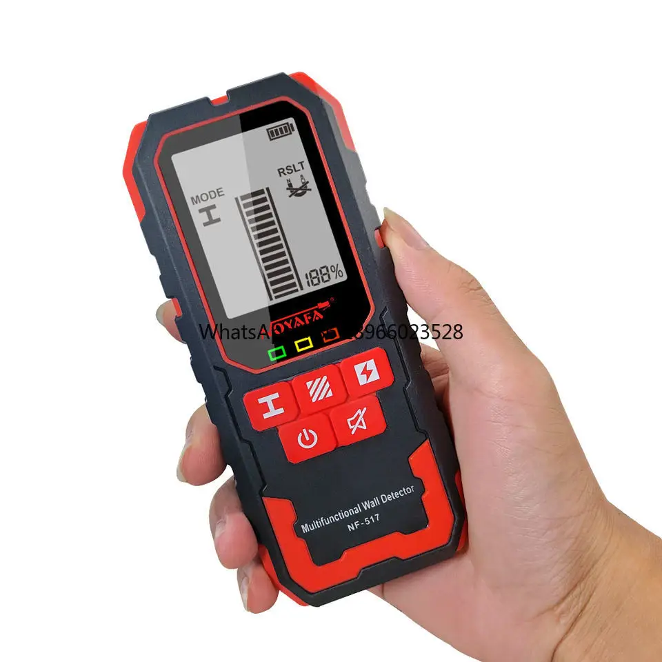 

Professional wall detector NF-517 detects alternating current, wood, cable, can detect wire depth, LCD HD color screen