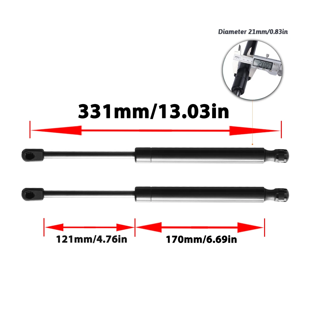 2x Trunk Lift Supports Gas Struts for Mercedes-Benz SL500 SL55 AMG SL600 SL65 AMG R230 2003-2006 Boot Shocks Dampers - view 2