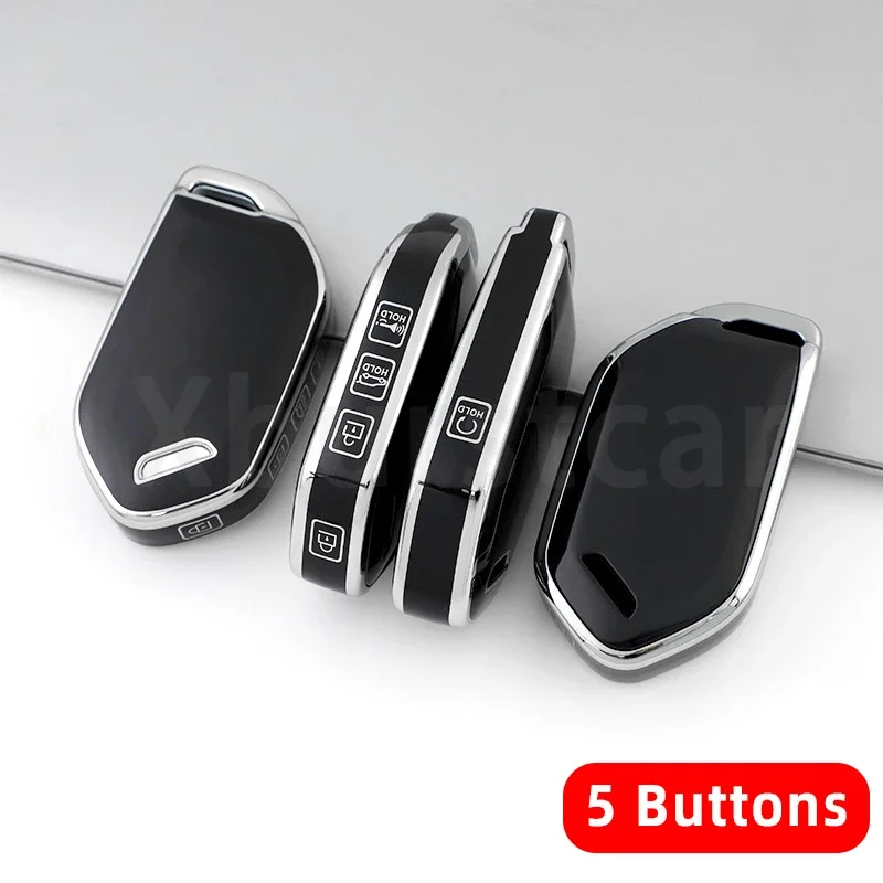 4/5/6/7/8 أزرار بولي يوريثان شل فوب حافظة مفاتيح السيارة لكيا بيكانتو EV9 سورينتو MQ4 كرنفال K8 Morning K5 كارينز ريو سيلتوس 2024