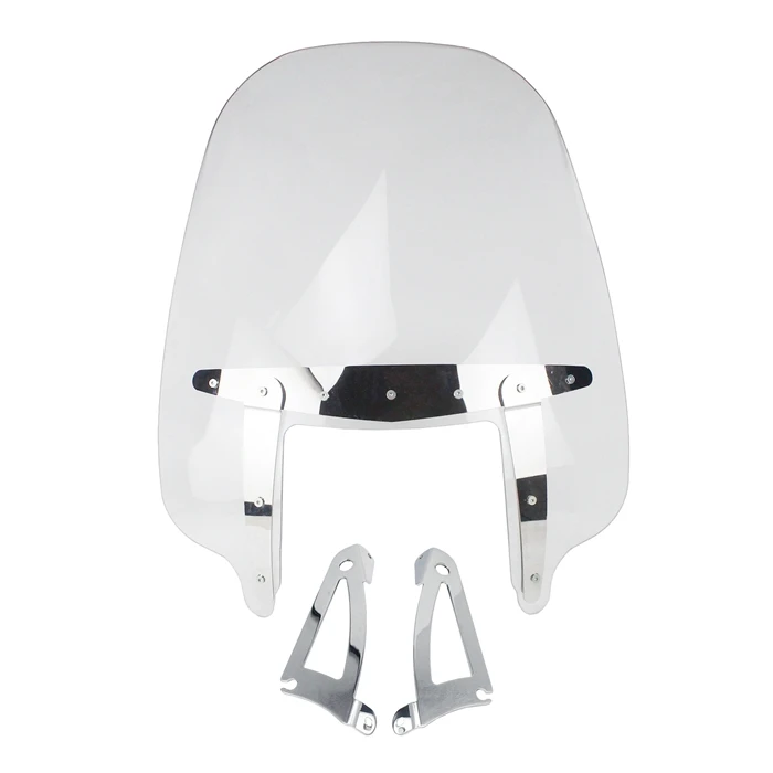 

29'' Motorcycle Street Bike Cruiser Windshield Windscreen Deflector For Honda VTX1300 VTX1800 C R S T F N 02-2009 4mm Thickness