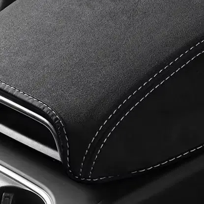 

For Porsche Cayenne 9ya 2018-2024 Car Suede Leather Central Armrest Box Protection Sleeve Pad Shell Case Interior Decoration