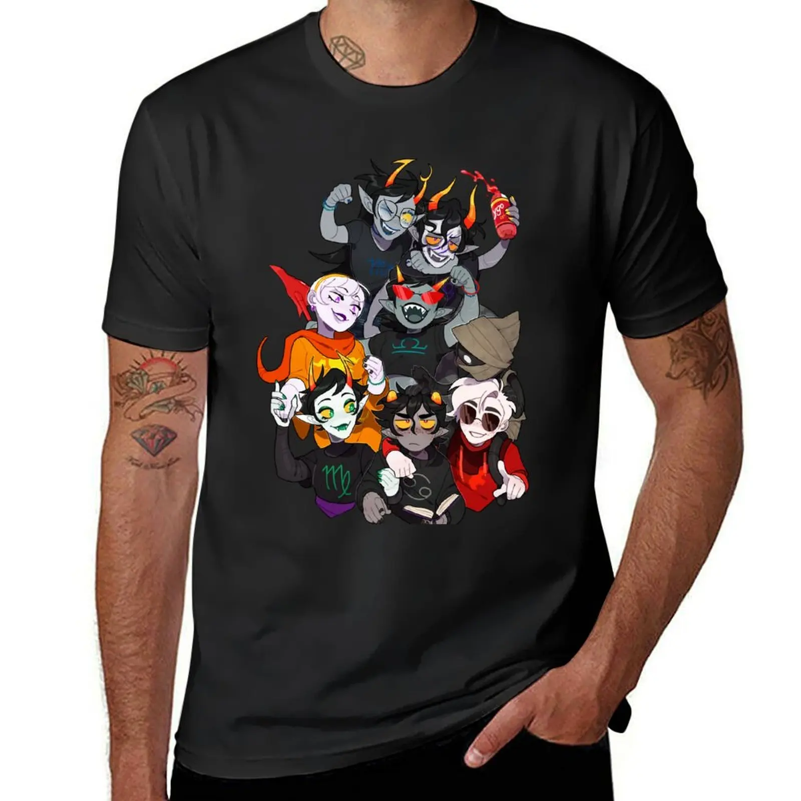 

Meteor Crew T-Shirt tees heavyweights boys animal print Anime t-shirt clothing for men