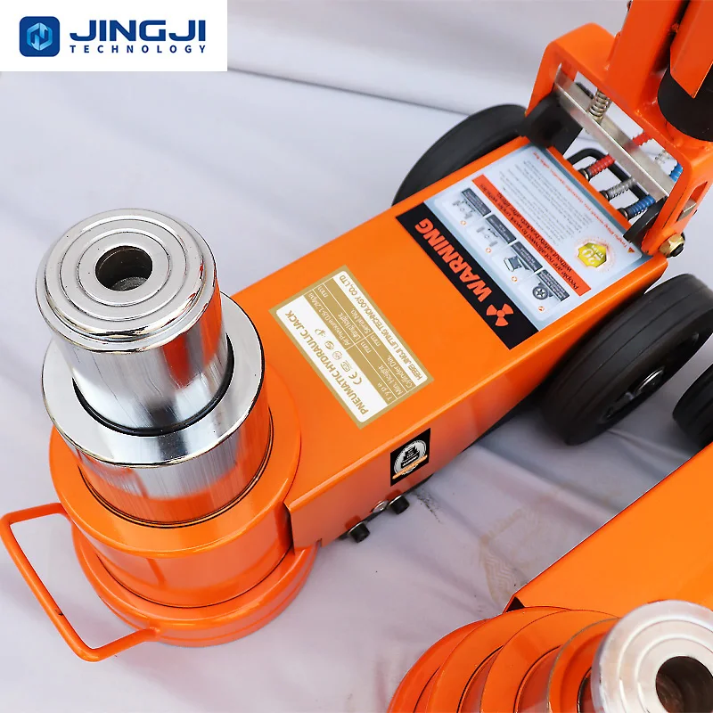 Jingji Truck Repair Lift Jacks 80 Ton Pneumatic Air Hydraulic Jack