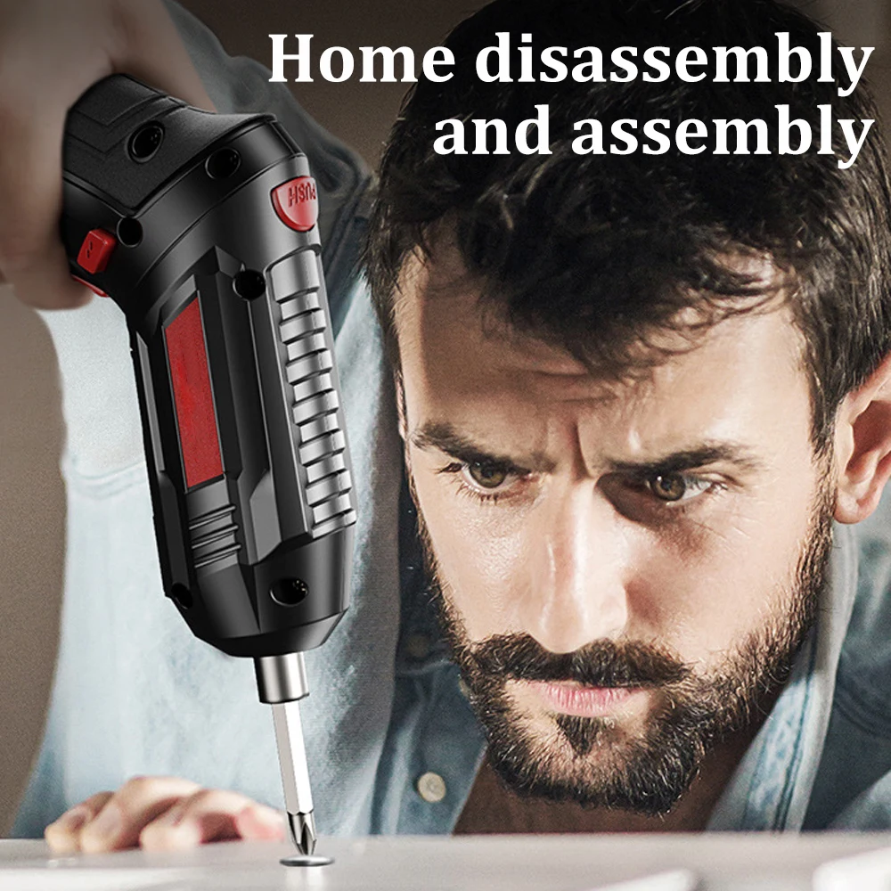 Electric Screwdriver Rechargeable Cordless Impact Drill Wireless Electric Drill Screwdriver Set Multifunctional Screw Driver