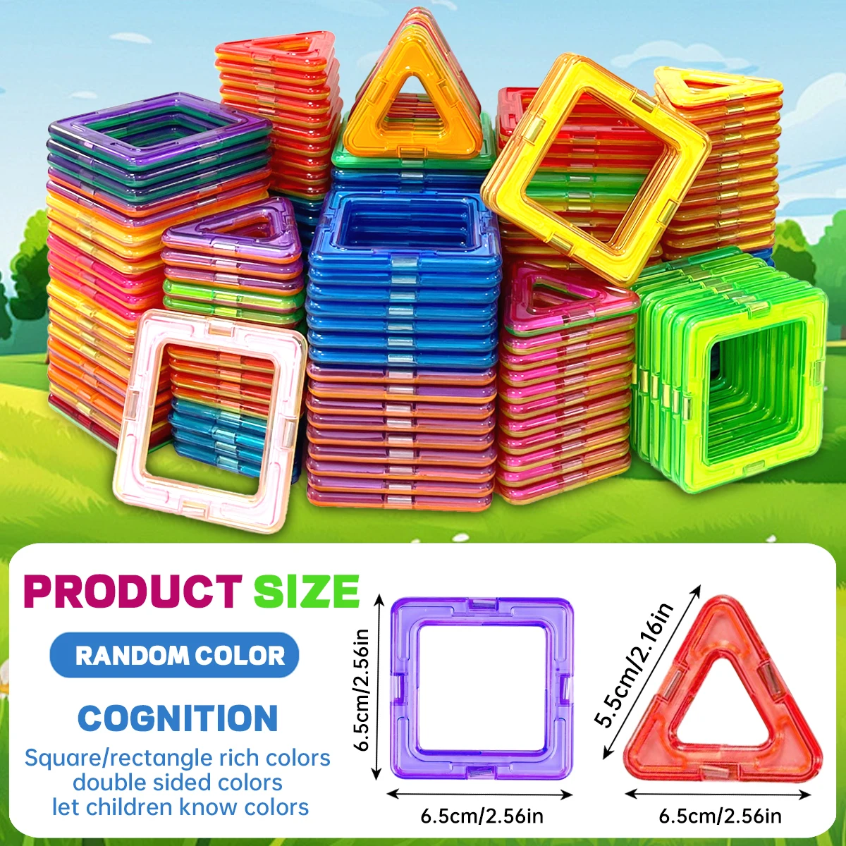 Magnetyczne klocki konstrukcyjne DIY, duży zestaw zabawek edukacyjnych STEM, magnetyczne zabawki edukacyjne do nauki i na prezenty urodzinowe