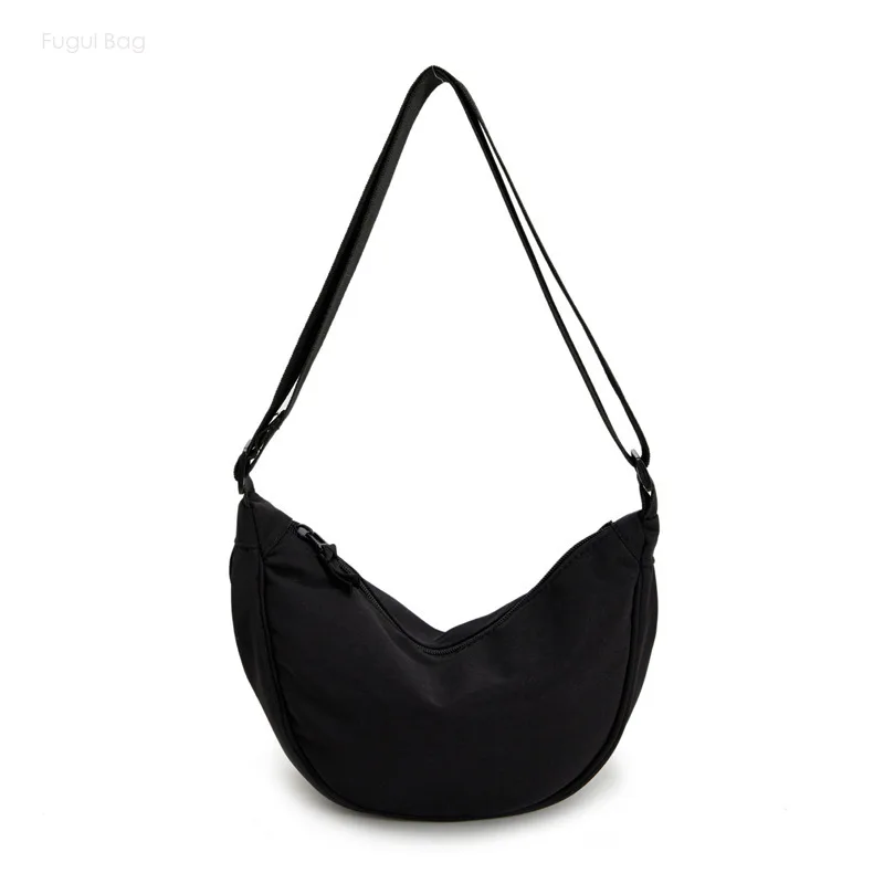 Women's Dumpling Bag Single Shoulder Crossbody Bag Fashionable Casual Versatile Solid Color Simple Student Commuting