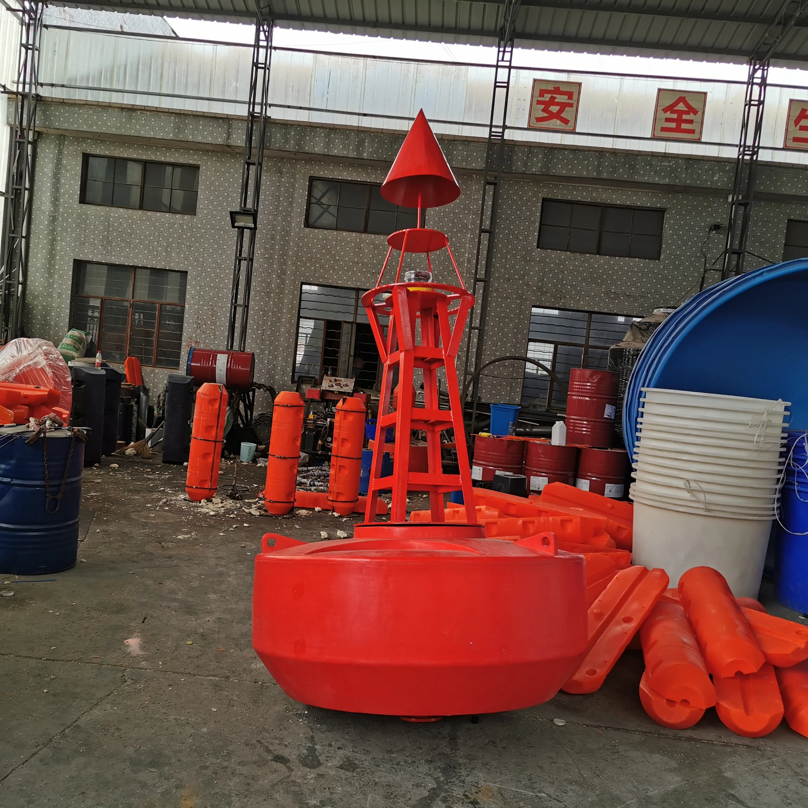 Luz flotante marina modificada para requisitos particulares del panel solar de la navegación del marcador con la boya flotante del pistón