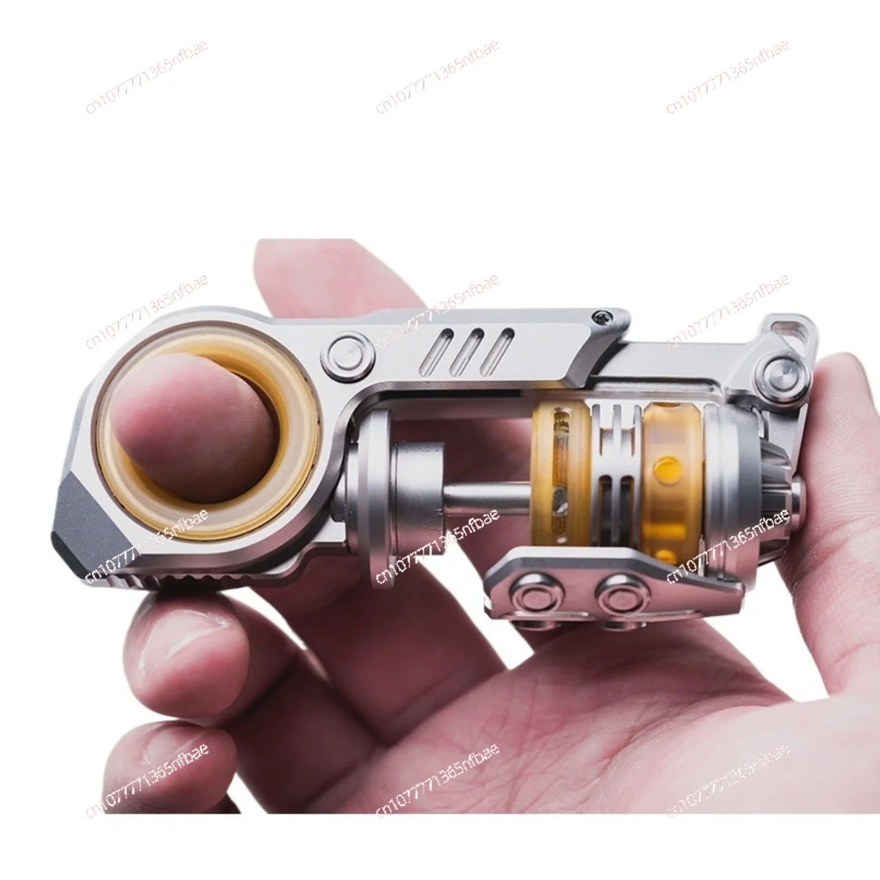 

Egg-throwing and egg-pushing composite fingertip gyro decompression metal