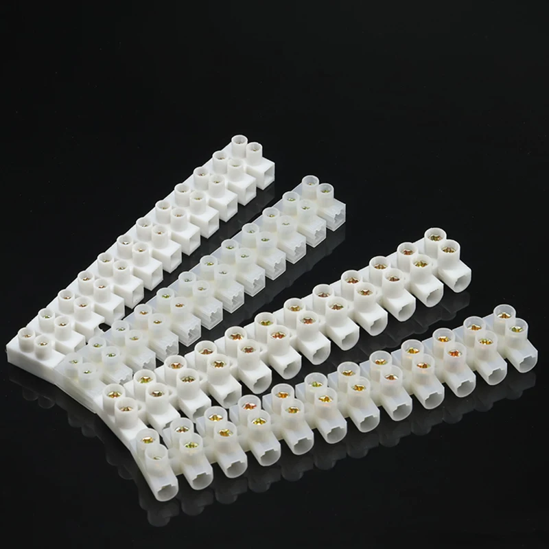 12 Position Plastic Terminal Block Wire Connector Screw Electric Barrier Strip X3-0512 X3-1012 X3-2012 X3-3012 X3-6012