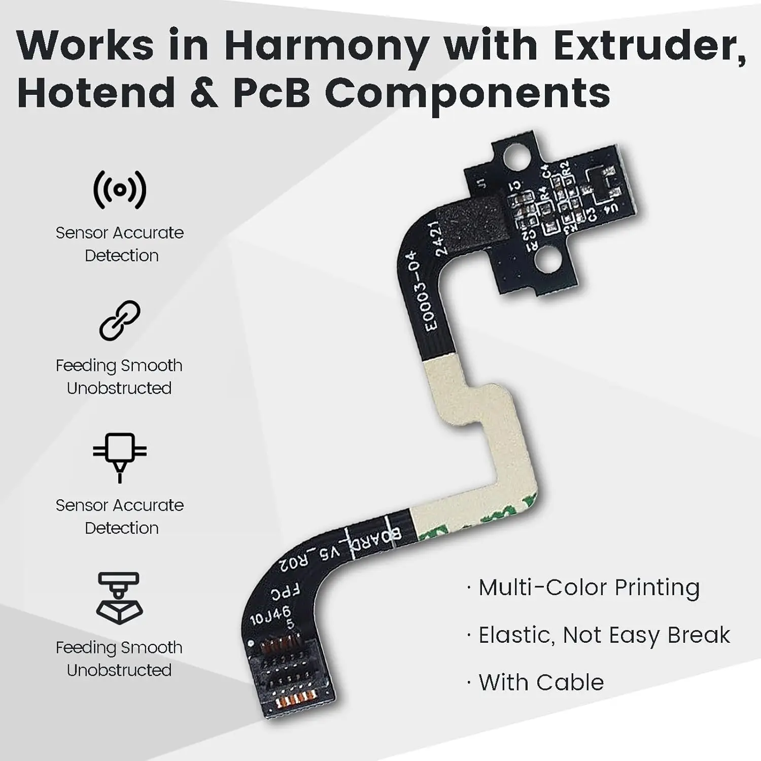 P1P P1S Hall Switch Board 3D Printer Accessories For Bamboo Lab P1S P1P Extruder Filament Runout Sensor Replacement Parts