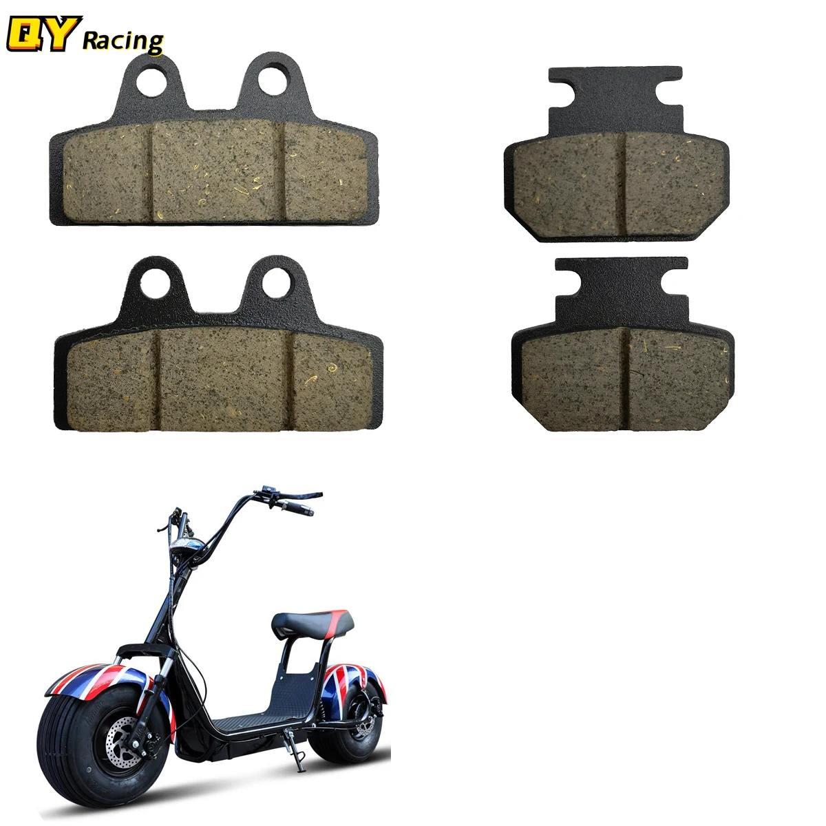 

Motorcycle Scooter Brake Pads For Citycoco Halei Scooter Spare Parts original accessories Chinese Tailg 50cc Rear Brake Pads