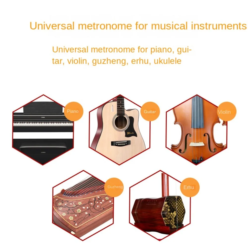 

LCD Mini Metronome Professional Earphone Output Clip-on Pocket Metronome Lightweight Practical Digital Beat Tempo Metronome