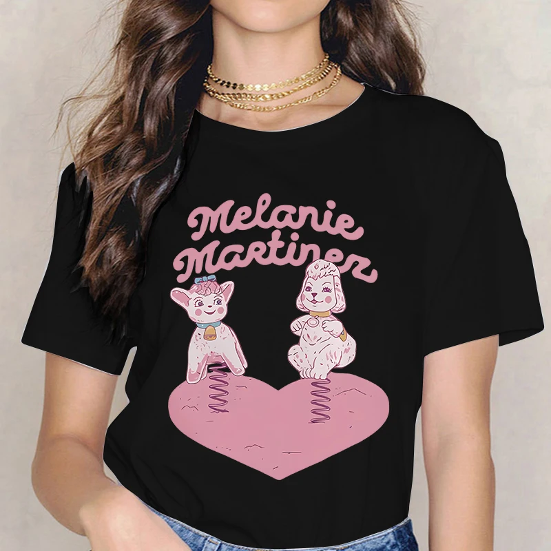 Melanie Martinez Y2k T-shirt Funny Cry Baby Gothic Tops Women Mange Vintage Tee Shirt 2000s Ulzzang Tshirt Comic Clothing Female