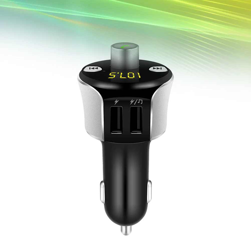 

Car Transmitter Vehicle Mounted Multi Function Mp3 USB Hands Free Call Supports T-Flash Dual USB
