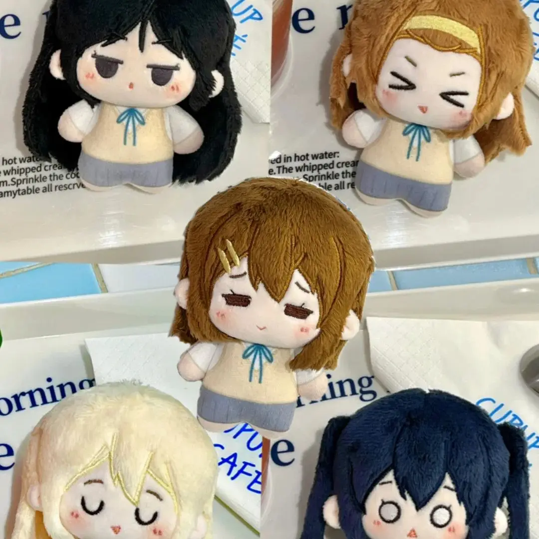 

Hirasawa Yui Tainaka Ritsu Kotobuki Tsumugi Akiyama Mio Nakano Azusa 10CM Mini Plush Doll Pendant Keychain Stuffed Toy Girl Gift