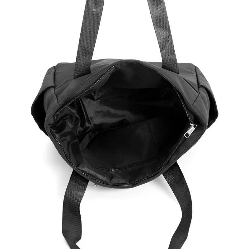 Neue, stilvolle, schlichte Umhängetasche in Unifarben für Damen, Nylon-Schultertasche, modische Handtasche mit großem Fassungsvermögen, Oxford-Handtasche. – Detail 17