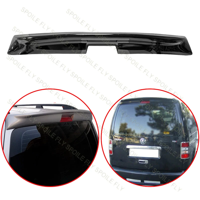 

2003 To 2014 For VW Volkswagen Caddy Car Rear Trunk Spoiler Lid Wing By High Quality ABS Gloss Black Carbon Look Body Kit