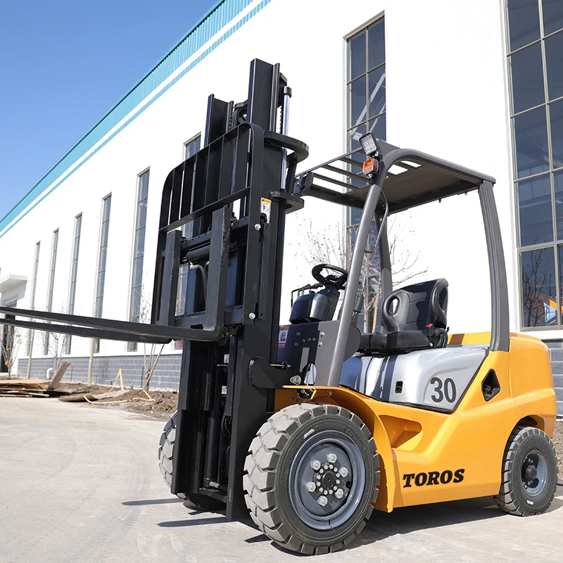 Powerful 3 Ton diesel Forklift, Full-duty Heavy-duty Loading and Unloading Machinery
