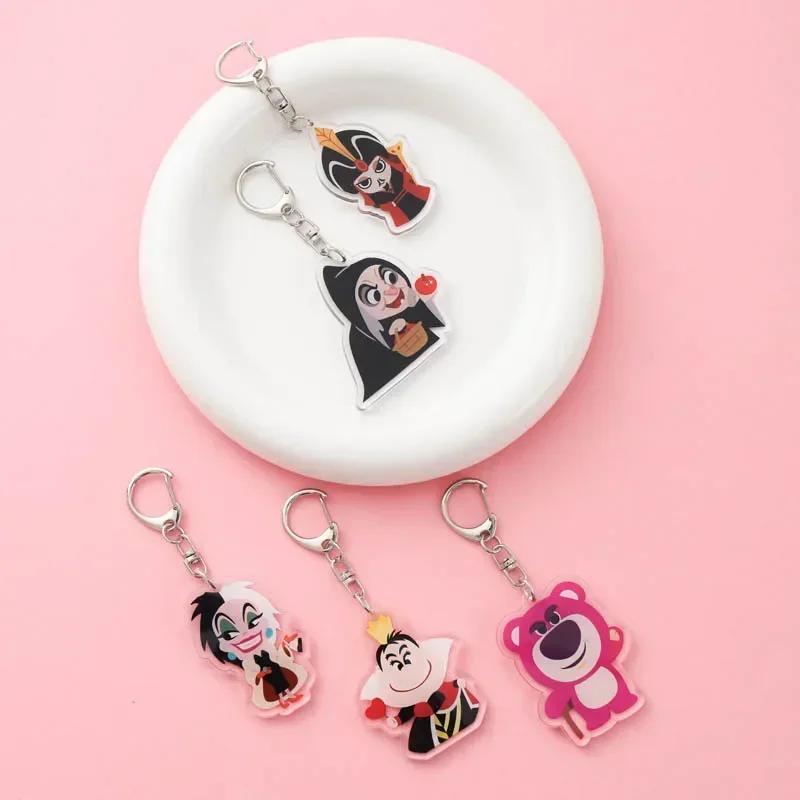 Anime Acrylic keychain accessaries Cartoon Car Bag Pendant Gift Cute Creative Schoolbag Charm Funny Friends Fans Gifts Keyring