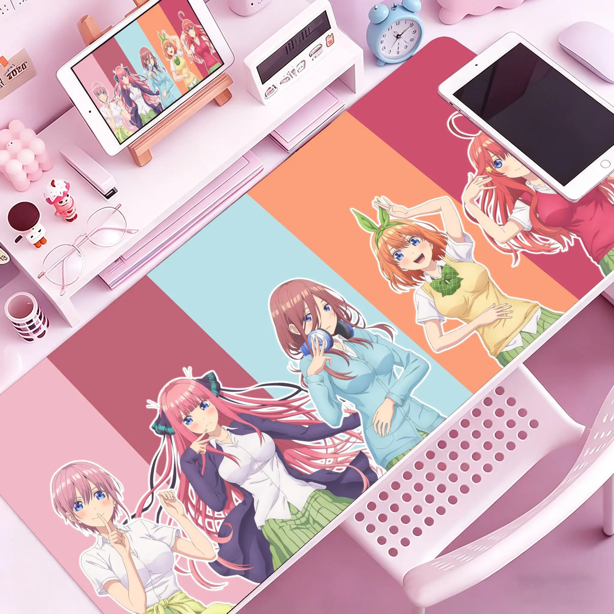 The Quintessential Quintuplets Anime Mouse Pad Gaming Desk Mat Non