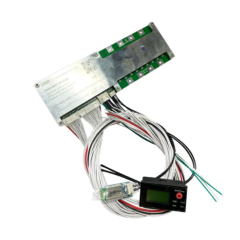 Heltec-Smart BMS 9S, LiFePo4, BMS 16S, 20S, 150A, 200A, Li-íon, LTO, BMS, APP de Bluetooth do equilíbrio, LCD RS485