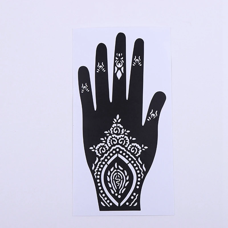 Temporária Henna Tattoo Template Kit, Adesivo, Etiqueta auto-adesiva, Indiano