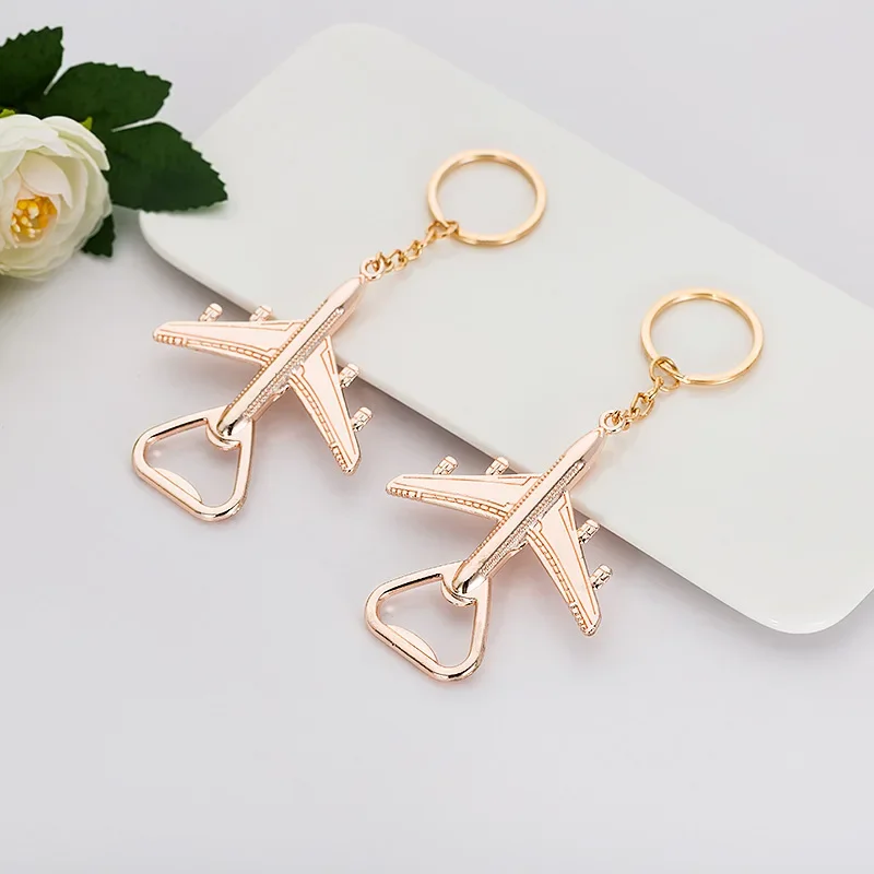 

20 PCs/Set Airplane Bottle Opener for Wedding Favors, Keychain, Baby Shower, Baptism Return Gift,