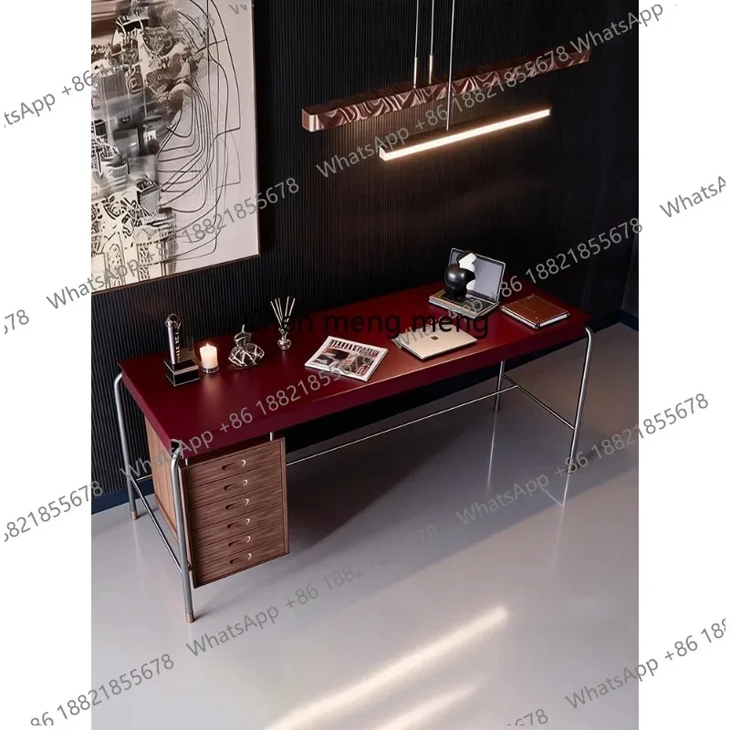 

F150 Computer desk desktop home office special stainless steel workbench with drawers desk