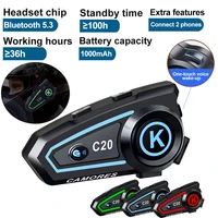 Auriculares inalámbricos Bluetooth 5,3 + EDR para casco, resistentes al agua, manos libres, llamada, antiinterferencias