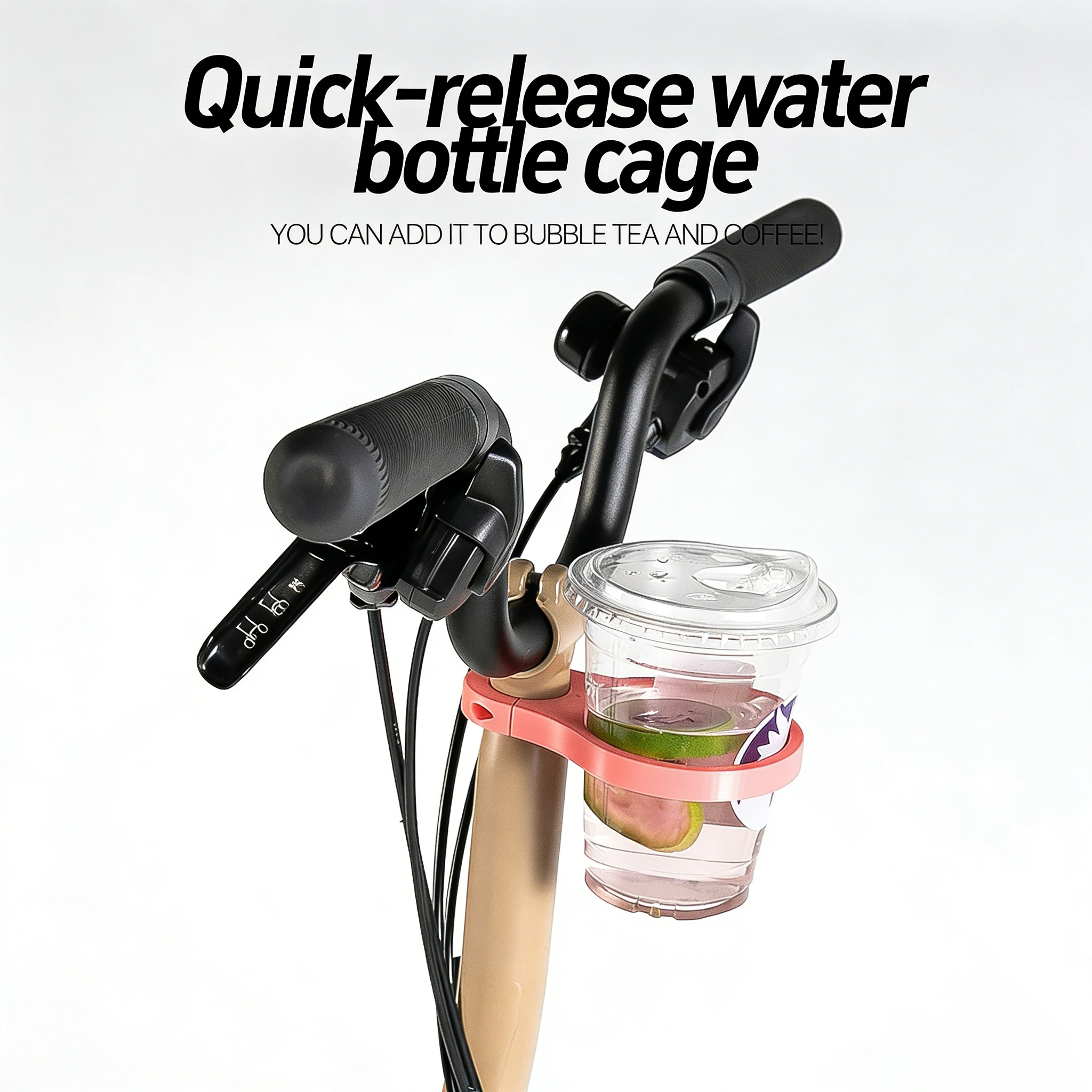 Ultralight 3D Printer Scooter Bottle Holder Portable Bus Subway Coffee Holder Durable Folding Bike Milk Tea Mount