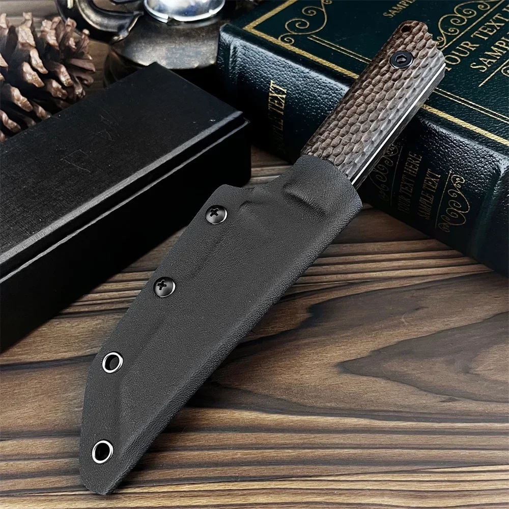 DB Кемпинг Рыбалка Нож с фиксированным лезвием Высокая твердость 8Cr13Mov Лезвие G10 Ручка EDC Открытый Охота Инструменты для выживания с ножнами