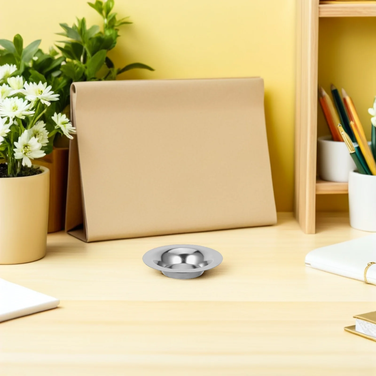 

2Pcs Small Wax Melt Burner Metal Dish for Tart Warmers Electric Lamps Fast Even Heat Distribution Easy to Clean Surface