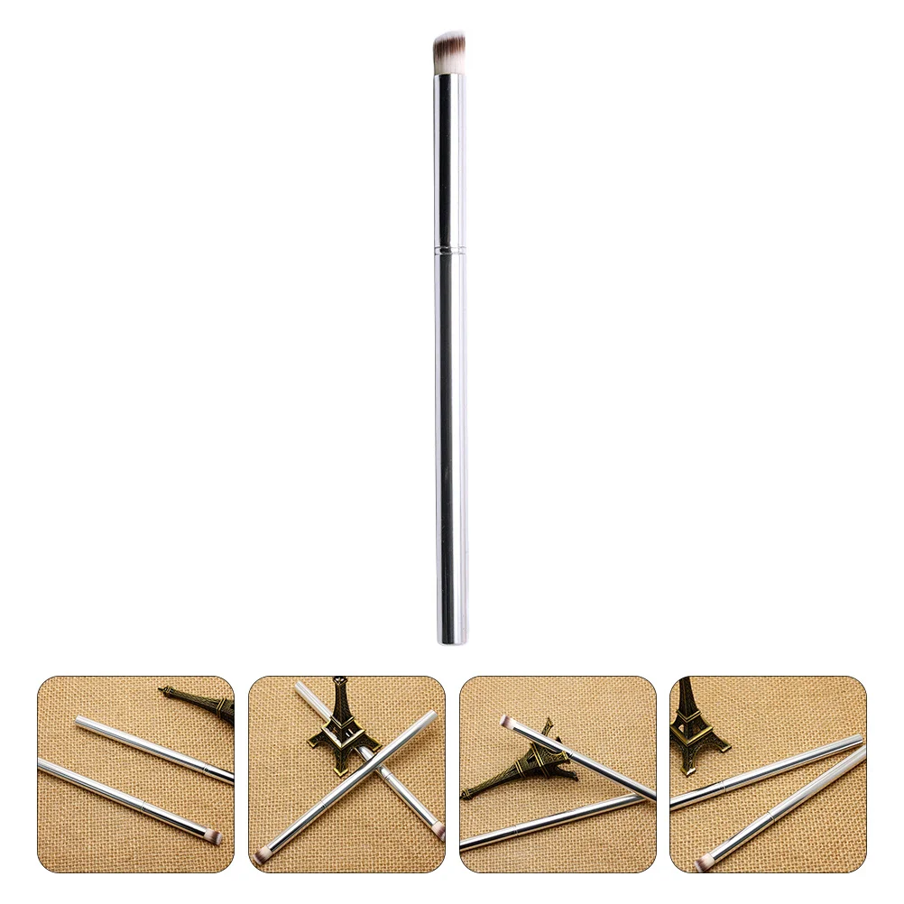 3-delige kunstborstelset roestvrijstalen handgreep nylon haar wasbare manicure gereedschapsset voor doe-het-zelf nagelontwerp nagelschoonheidsbenodigdheden