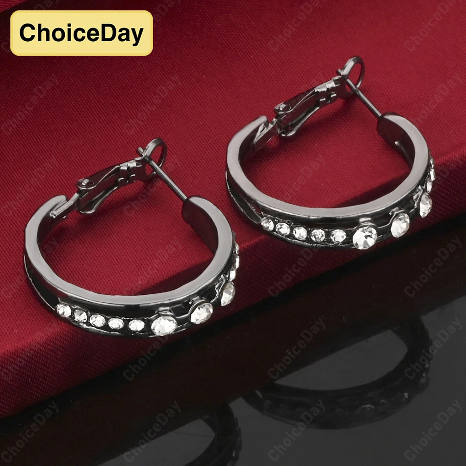 

ChoiceDay 925 Sterling Silver 22mm Delicate Zirconia Earrings Women Charm Jewelry Accessories Party