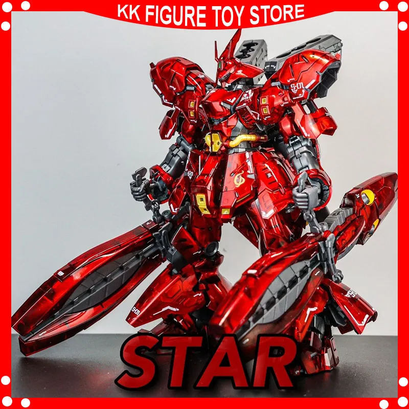 

Star RG 1/144 Msn-04FF Sazabi Side-F Ver Metallic Clear Coating Assembly Model Kit Double Horn Funnel Action Figure robot toy
