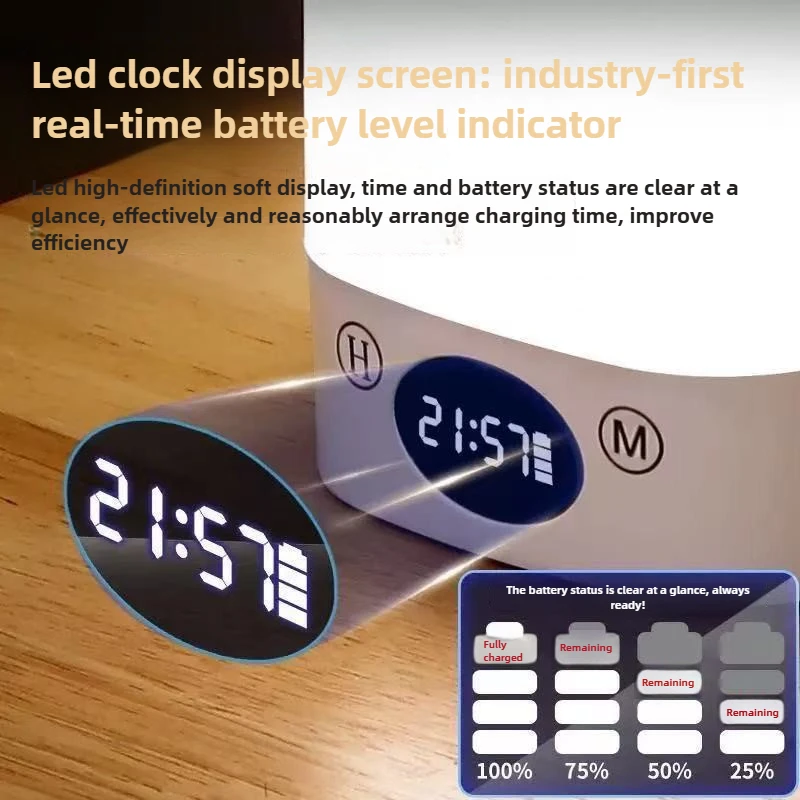 ضوء ليلي LED لغرفة النوم، ضوء نوم لحماية العين، مصباح مكتبي لسكن الطلاب، ضوء محيط لشحن مصباح بجانب السرير #4