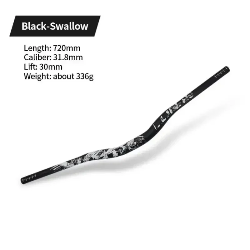 مقود دراجة جبلية من سبائك الألومنيوم ، قضيب دراجة طويل للغاية ، مقود راهض ، ملحقات أجزاء دراجة MTB ، من من من من السبائك ، من من من من مقود الدراجة ،