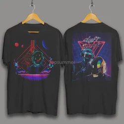 Camiseta para hombre, novedad Camiseta de música Daft Punk Hello Party