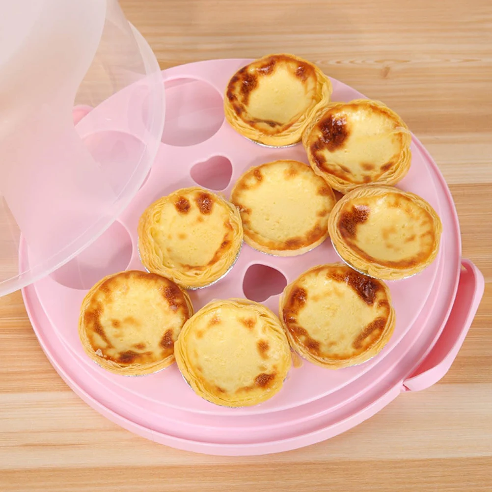 

Розовая H-переноска, многоразовая пластиковая коробка для хранения, многоразовая коробка для десерта для торта, упаковочная коробка для торта, контейнер для десерта