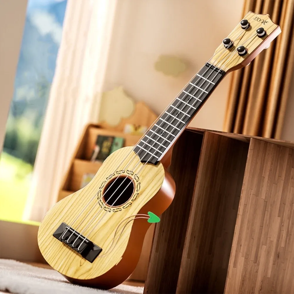 4-snarige ukelele muziekinstrument Educatief verstelbare knop Simulatie ukelele Speelbaar Klassieke muzikale buitenspellen