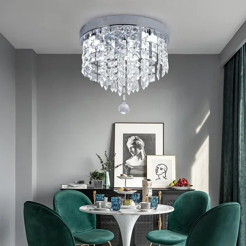 

Crystal Ceiling Lamp LED Plafon Lustre for Entrance Kitchen Passage Daily Lighting Fixtures Home Decor AC110V-240V